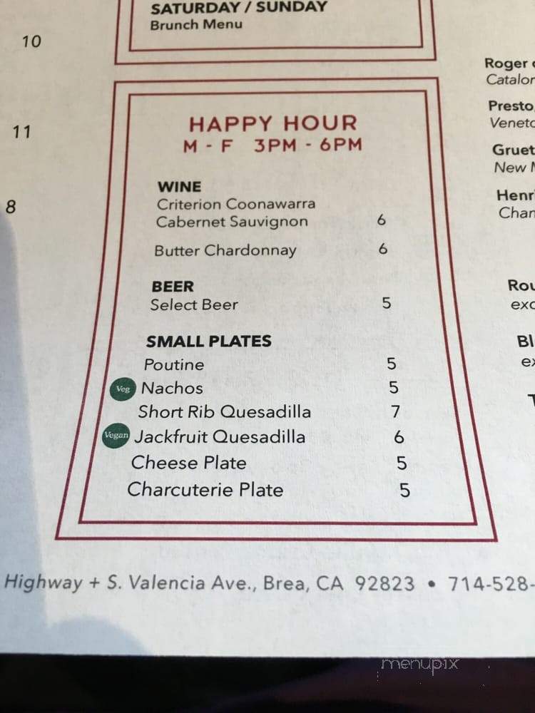 Nooc - Brea, CA menu_pic