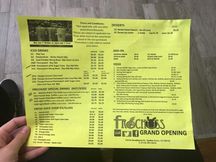 Frechuss - Garden Grove, CA menu_pic