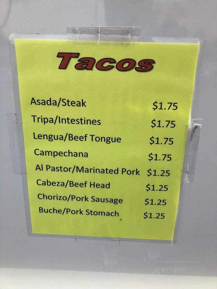 Taqueria El Burrion - Garden Grove, CA menu_pic