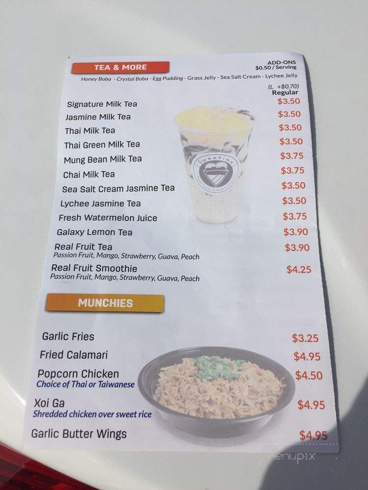Sweetime - Garden Grove, CA menu_pic