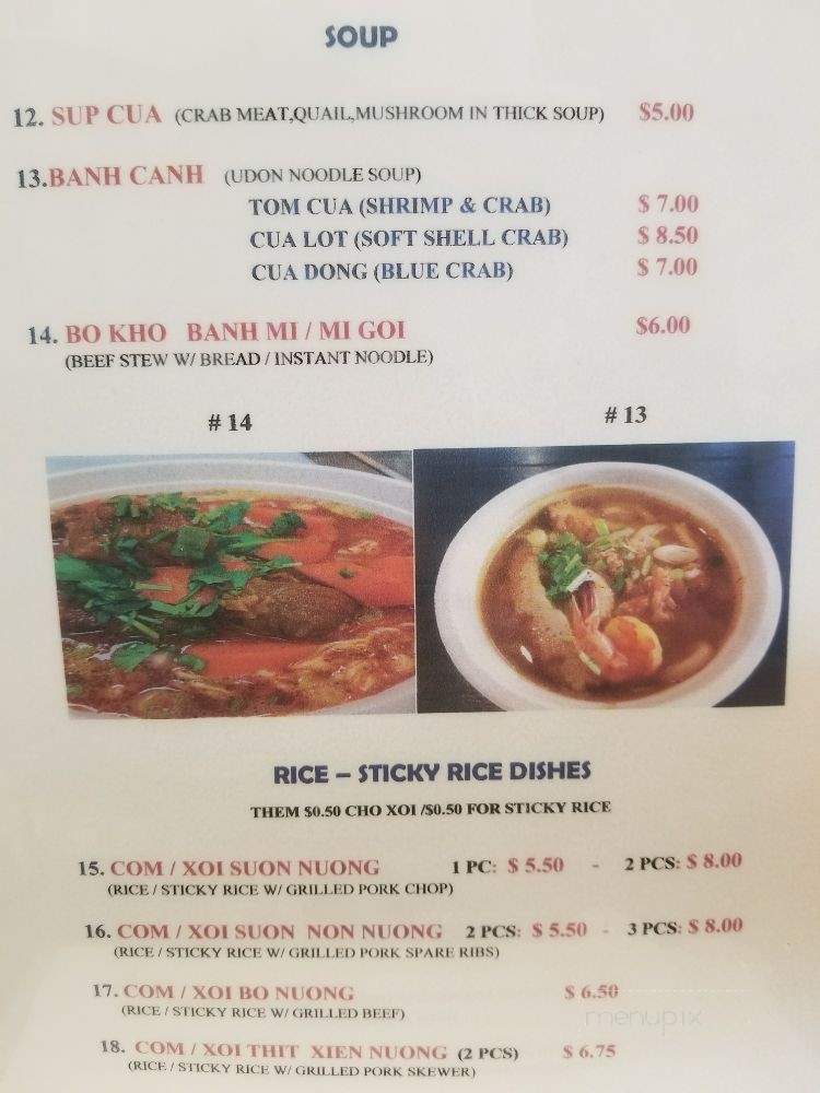 Via He - Garden Grove, CA menu_pic