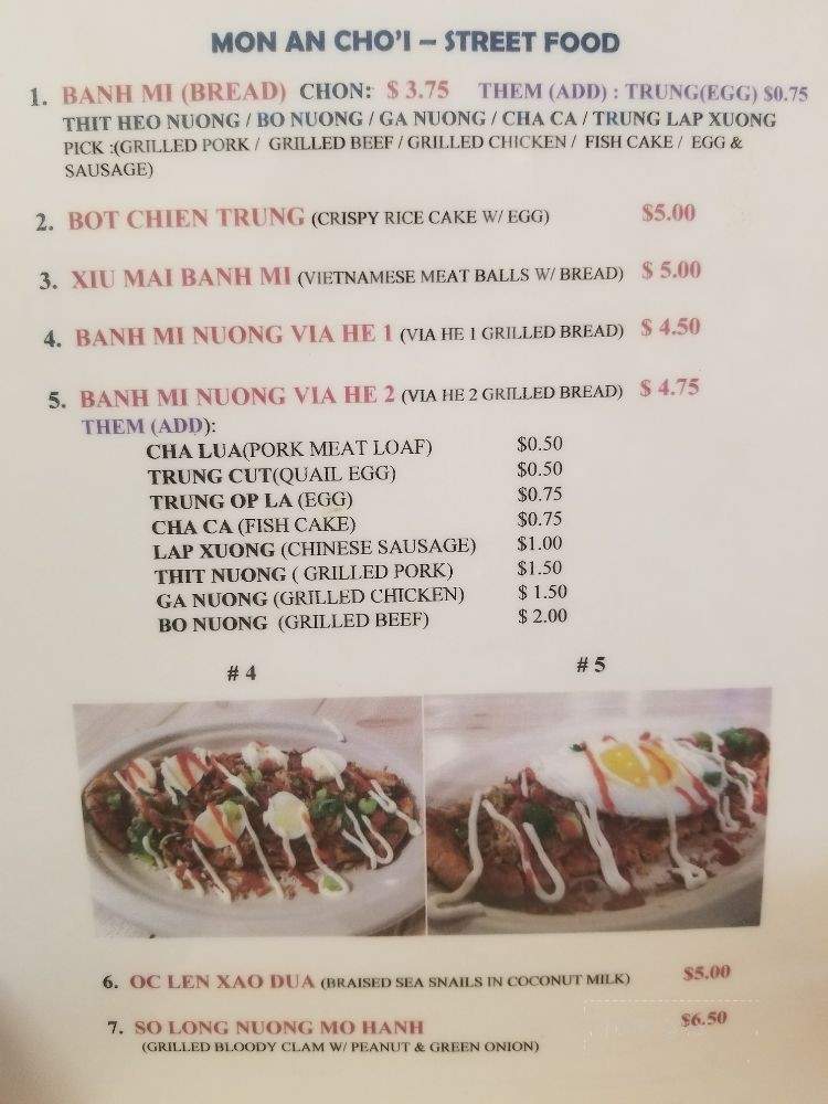 Via He - Garden Grove, CA menu_pic