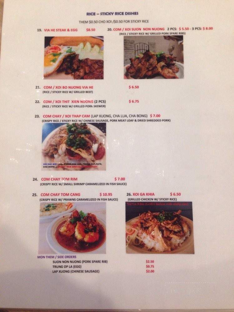Via He - Garden Grove, CA menu_pic