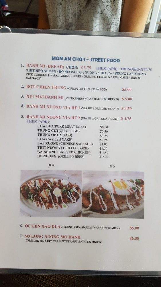 Via He - Garden Grove, CA menu_pic