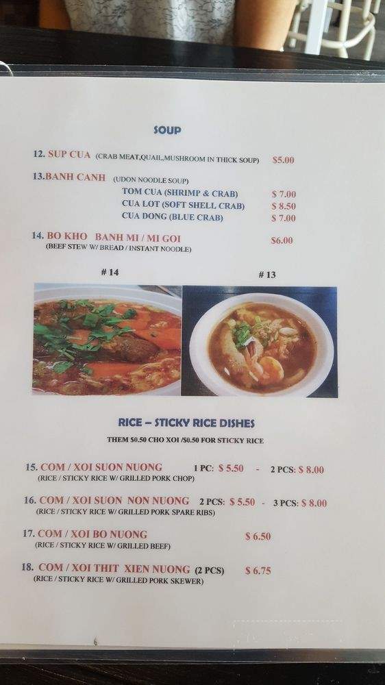 Via He - Garden Grove, CA menu_pic