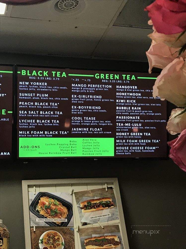 Y Tea Cafe - Garden Grove, CA menu_pic