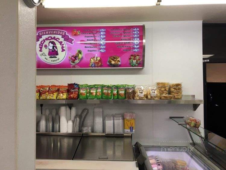 La Michoacana - Orange, CA menu_pic