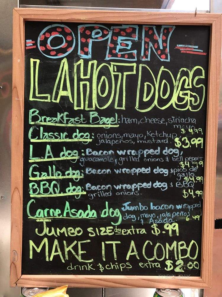LA Style Hotdogs - Orange, CA menu_pic