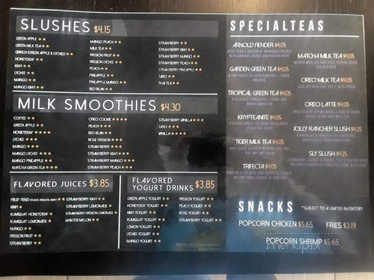Boba Fiend Tea House - Corona, CA menu_pic