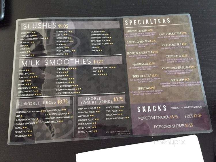 Boba Fiend Tea House - Corona, CA menu_pic