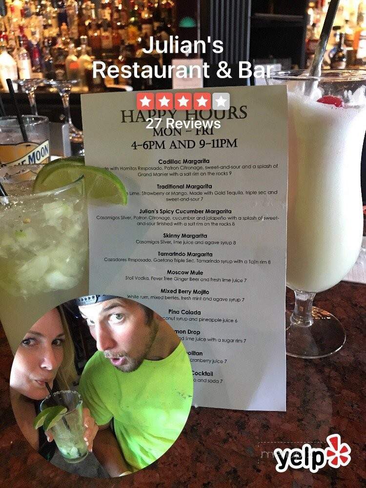 Julian's Restaurant & Bar - Camarillo, CA menu_pic