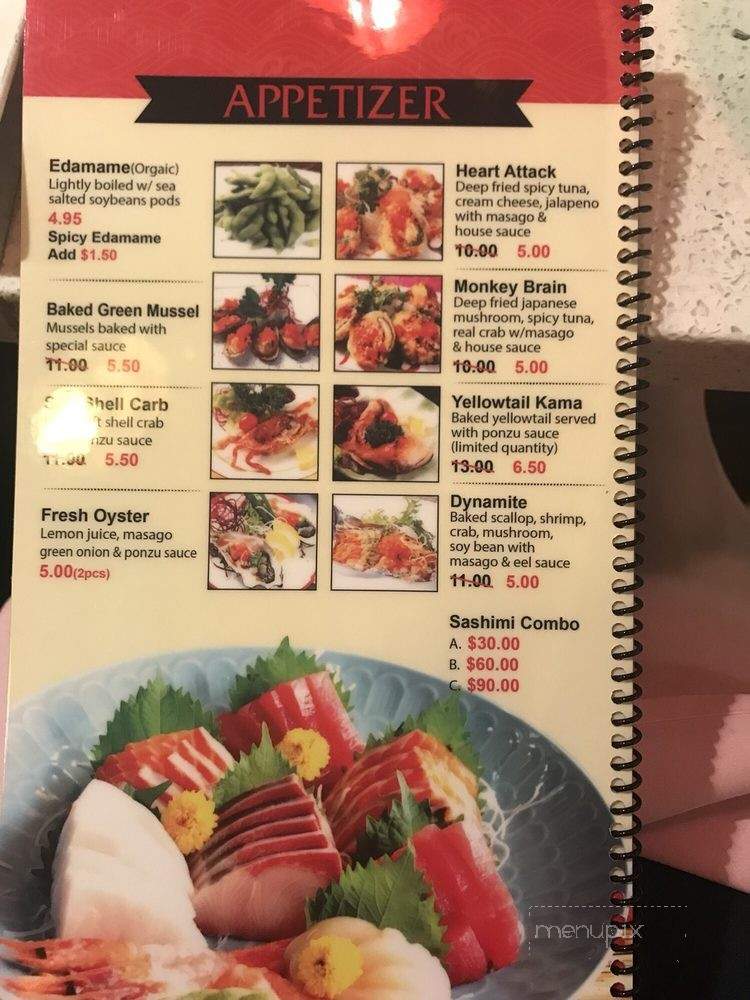 Osaka Sushi Bar - Santa Barbara, CA menu_pic