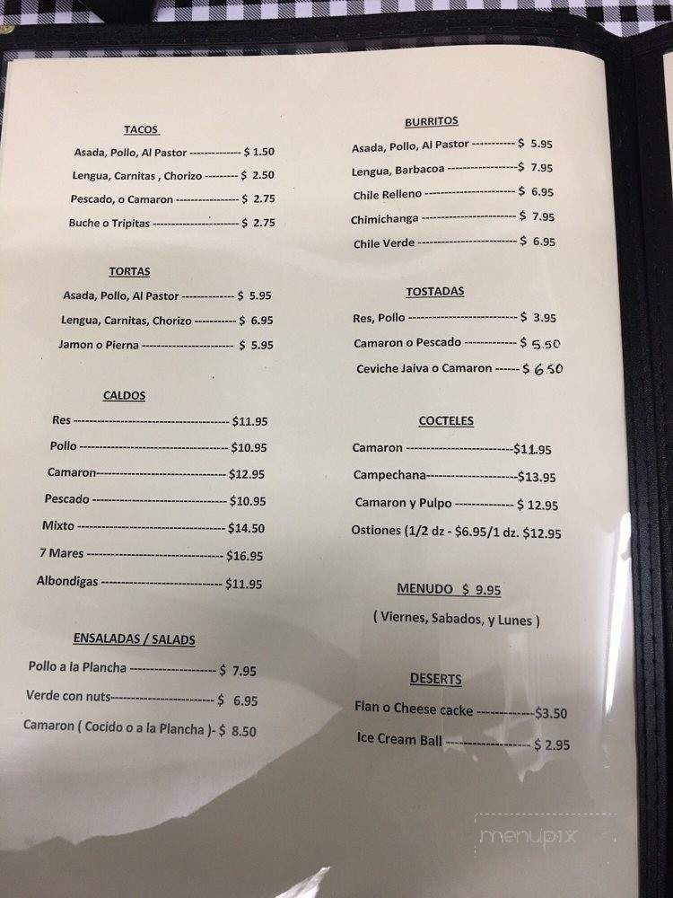 El+ Sabroso - Delano, CA menu_pic