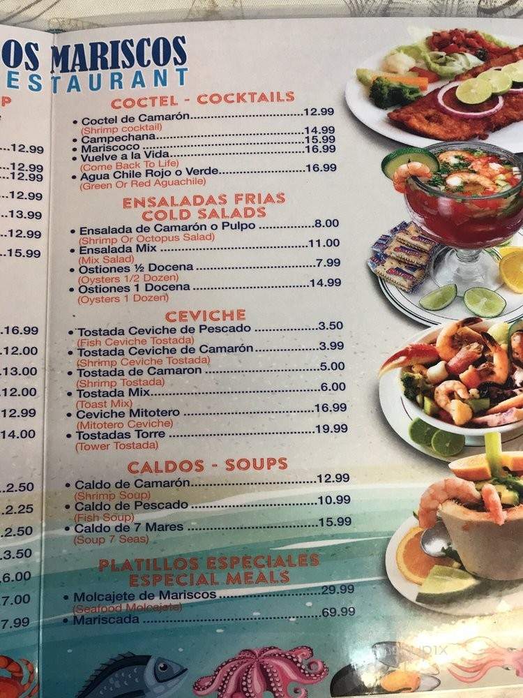 Los Mariscos Restaurant - Woodlake, CA menu_pic