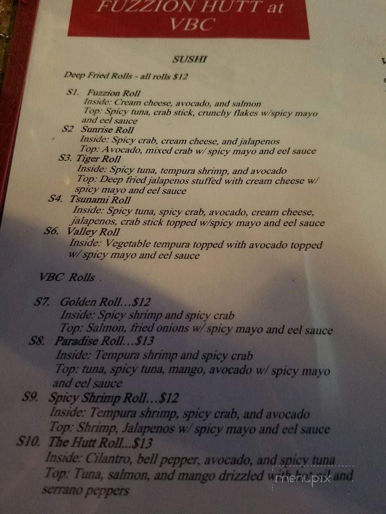 Fuzzion Hutt - Visalia, CA menu_pic