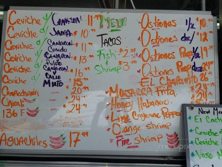 Mariscos Chaparrito - Visalia, CA menu_pic