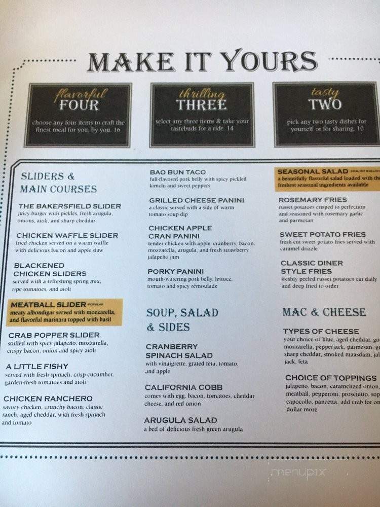 Happy Hour Bar and Tapas - Bakersfield, CA menu_pic
