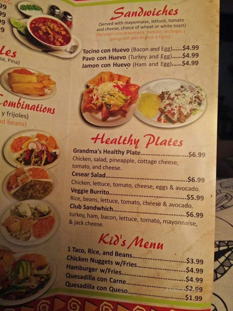 Grandma's Tamales - Bakersfield, CA menu_pic