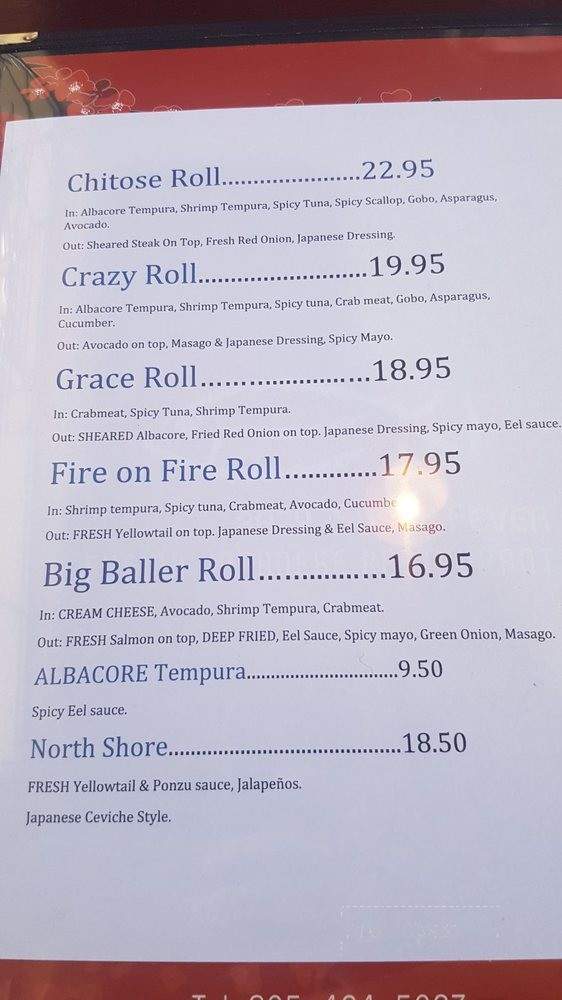 Chitose - Atascadero, CA menu_pic
