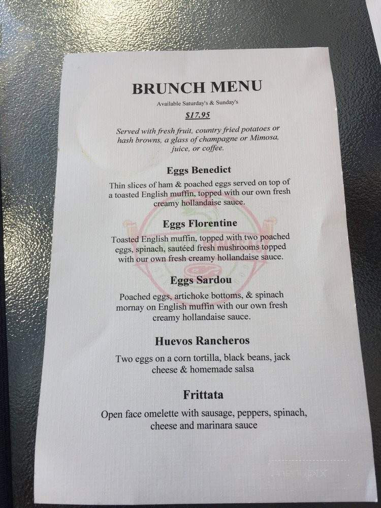 Cambria Mimosas - Cambria, CA menu_pic
