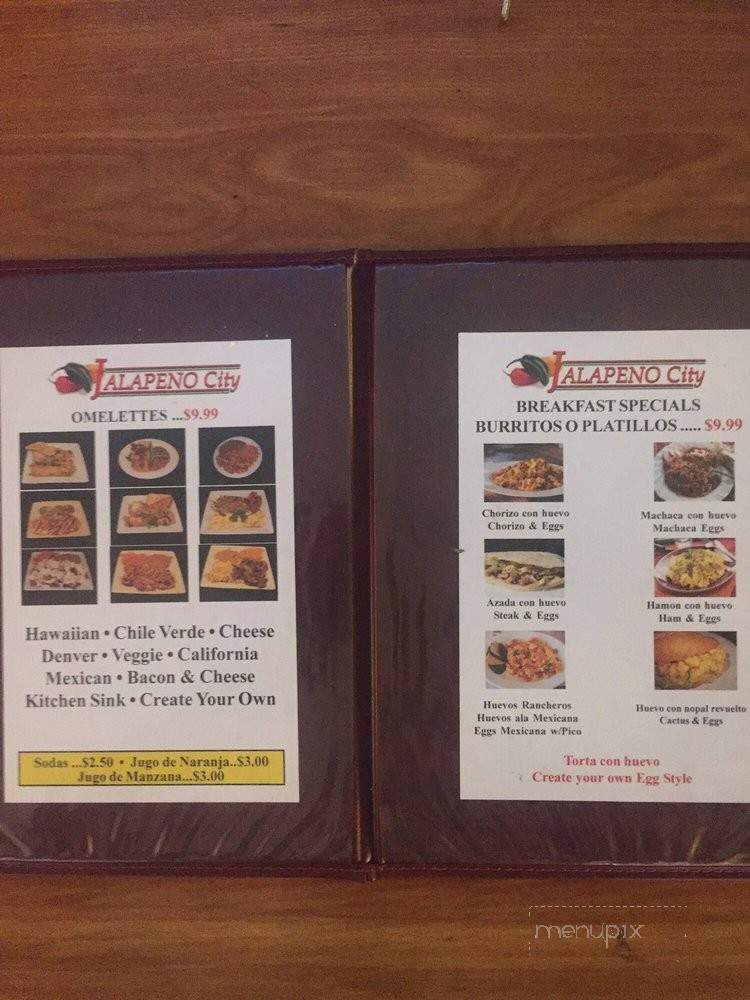 Jalapeno City - Paso Robles, CA menu_pic