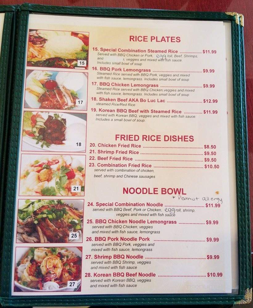 Tommy's Pho Seafood & Grill - Santa Maria, CA menu_pic