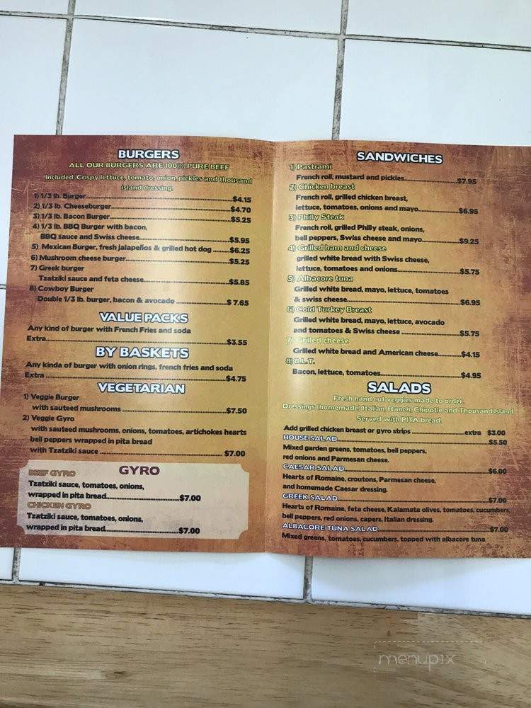 Tony's Burgers - Santa Maria, CA menu_pic