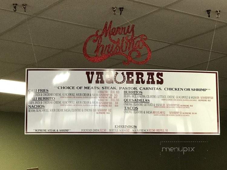 Vaqueras Restaurant - Santa Maria, CA menu_pic