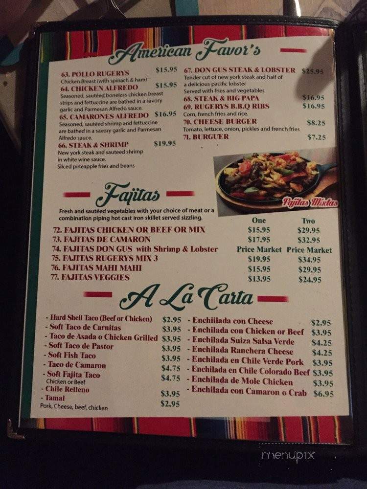 Don Gus - Lancaster, CA menu_pic