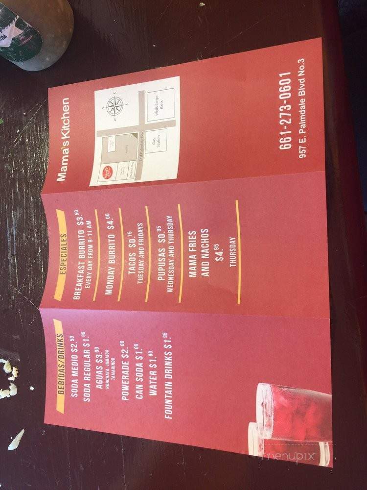 Mamas Kitchen - Palmdale, CA menu_pic