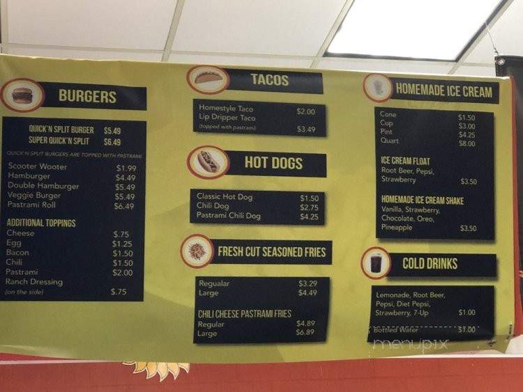 Quick and Split - Palmdale, CA menu_pic