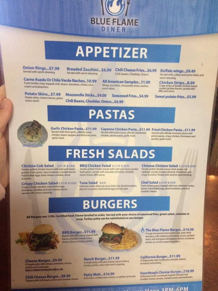 Blue Flame Diner - Firebaugh, CA menu_pic