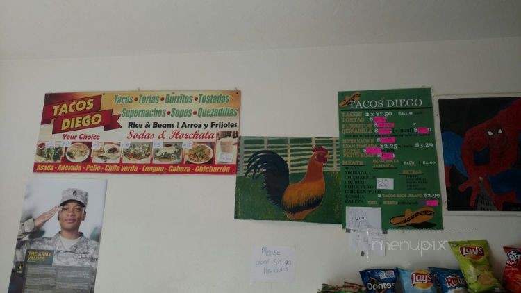 Taqueria diego - Fresno, CA menu_pic