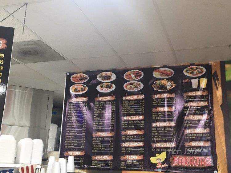 Barajas Mexican Grill - Fresno, CA menu_pic
