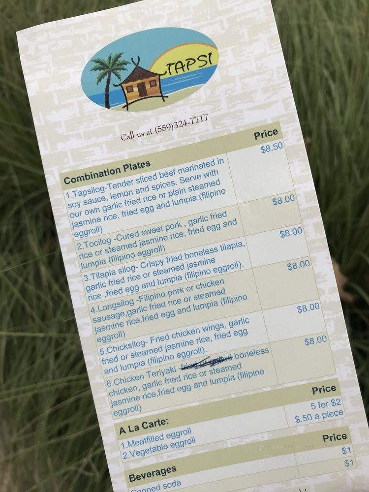 Tapsi - Fresno, CA menu_pic