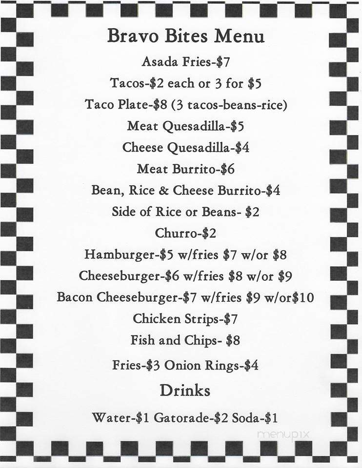 Bravo Bites - Fresno, CA menu_pic