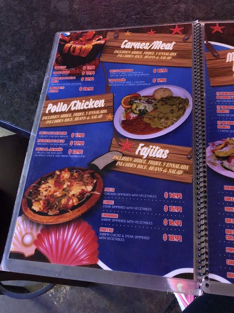 Mariscos Costa Azul - Fresno, CA menu_pic