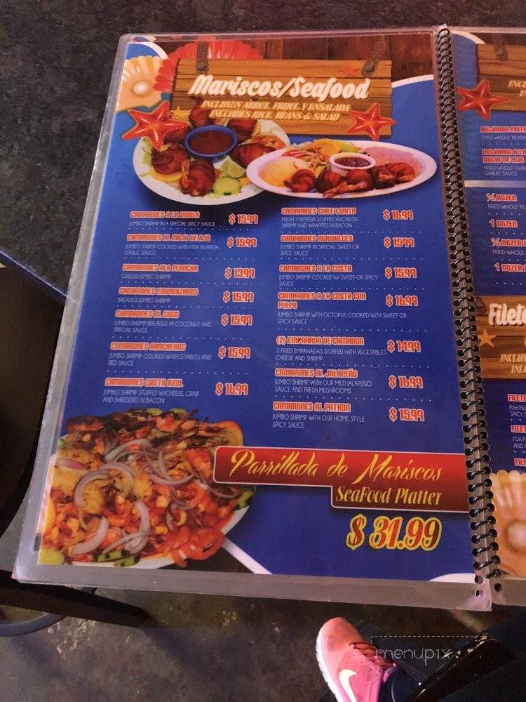 Mariscos Costa Azul - Fresno, CA menu_pic