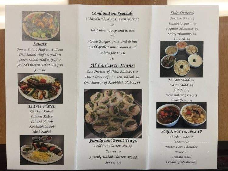 Caspian Grill - Fresno, CA menu_pic