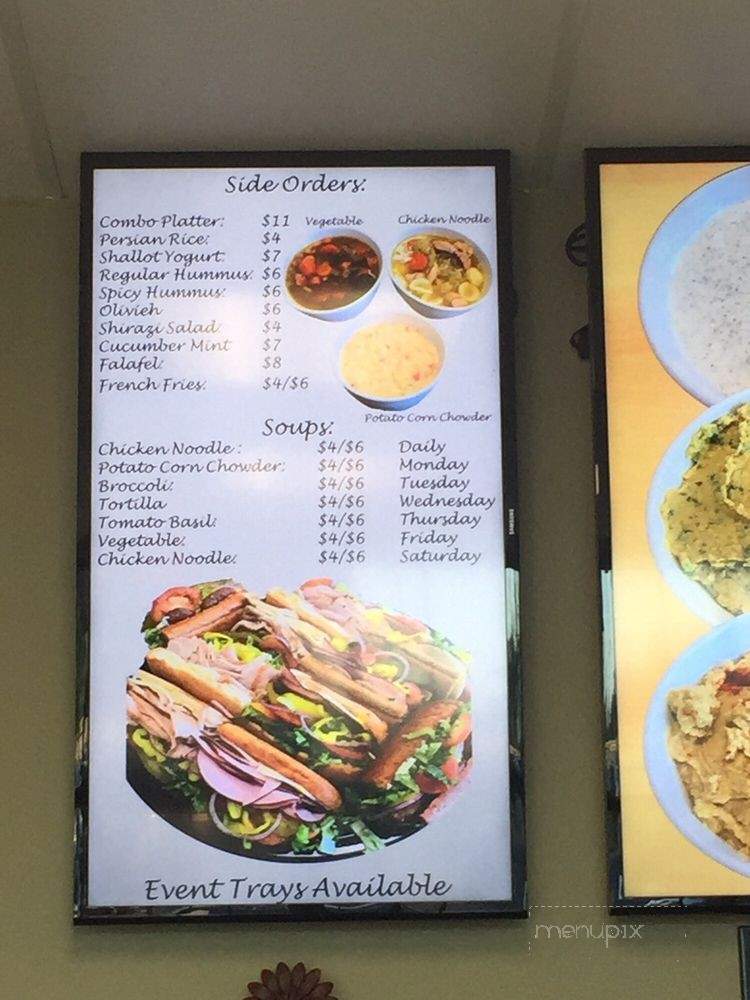 Caspian Grill - Fresno, CA menu_pic