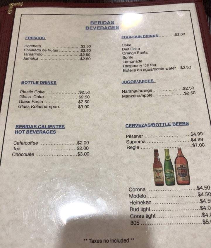 El Salvadoreno Pupuseria - Marina, CA menu_pic