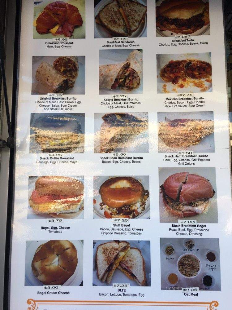 Kelly's Deli - Emeryville, CA menu_pic