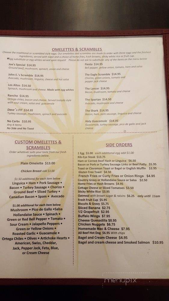 Bell Tower Cafe - Los Altos, CA menu_pic