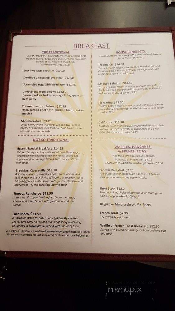 Bell Tower Cafe - Los Altos, CA menu_pic