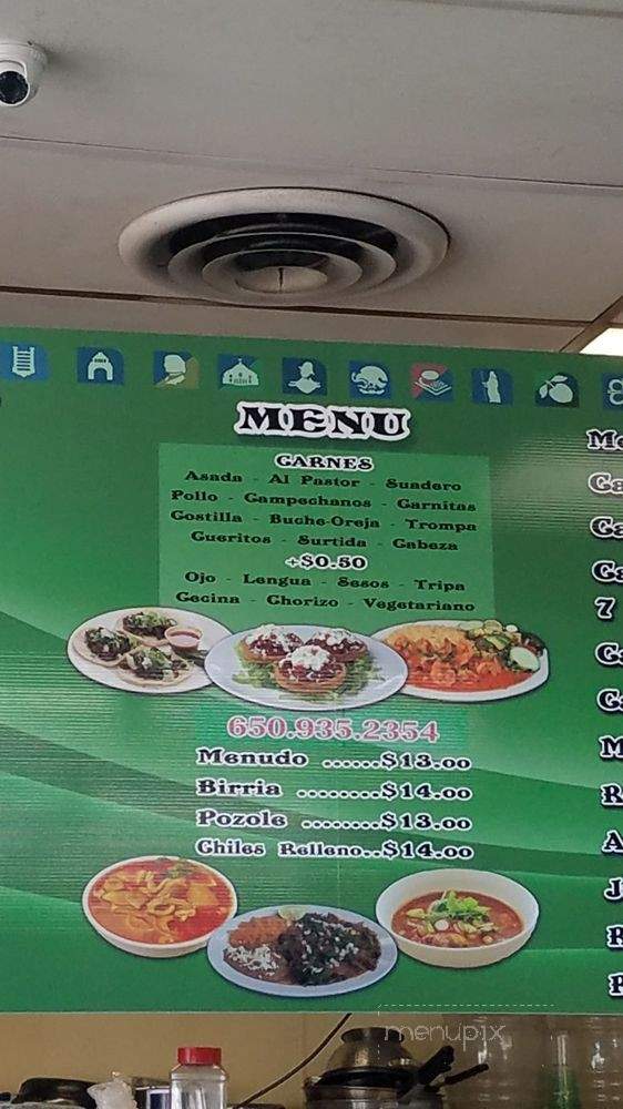 Super Tacos El Conrro - Mountain View, CA menu_pic