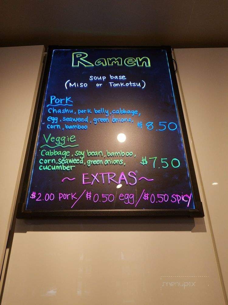 NoNaMe Sushi - San Francisco, CA menu_pic