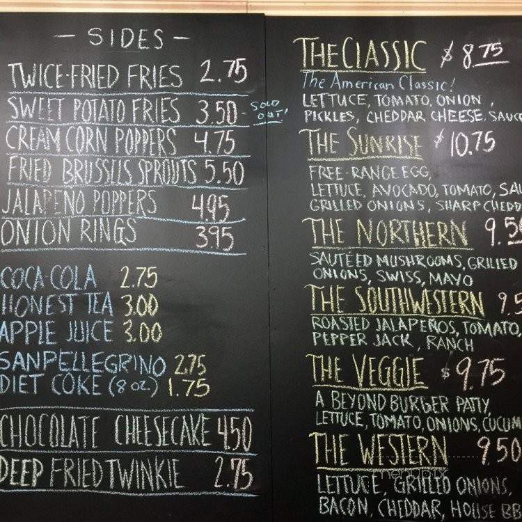 Native Burger - San Francisco, CA menu_pic