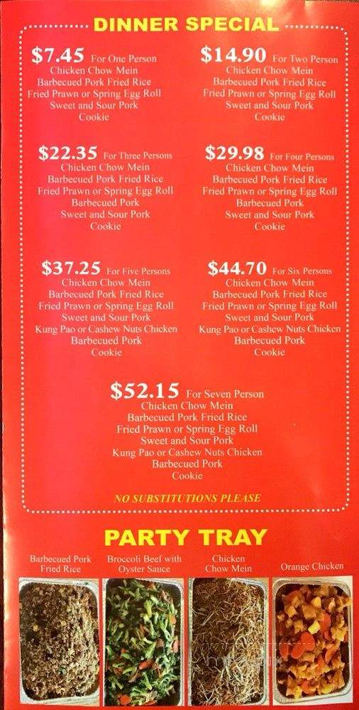 New Wing Fat - San Mateo, CA menu_pic