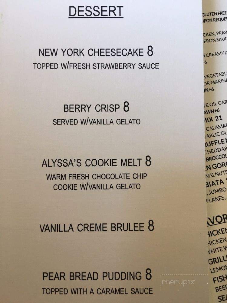 Wence House California Cuisine - Brentwood, CA menu_pic
