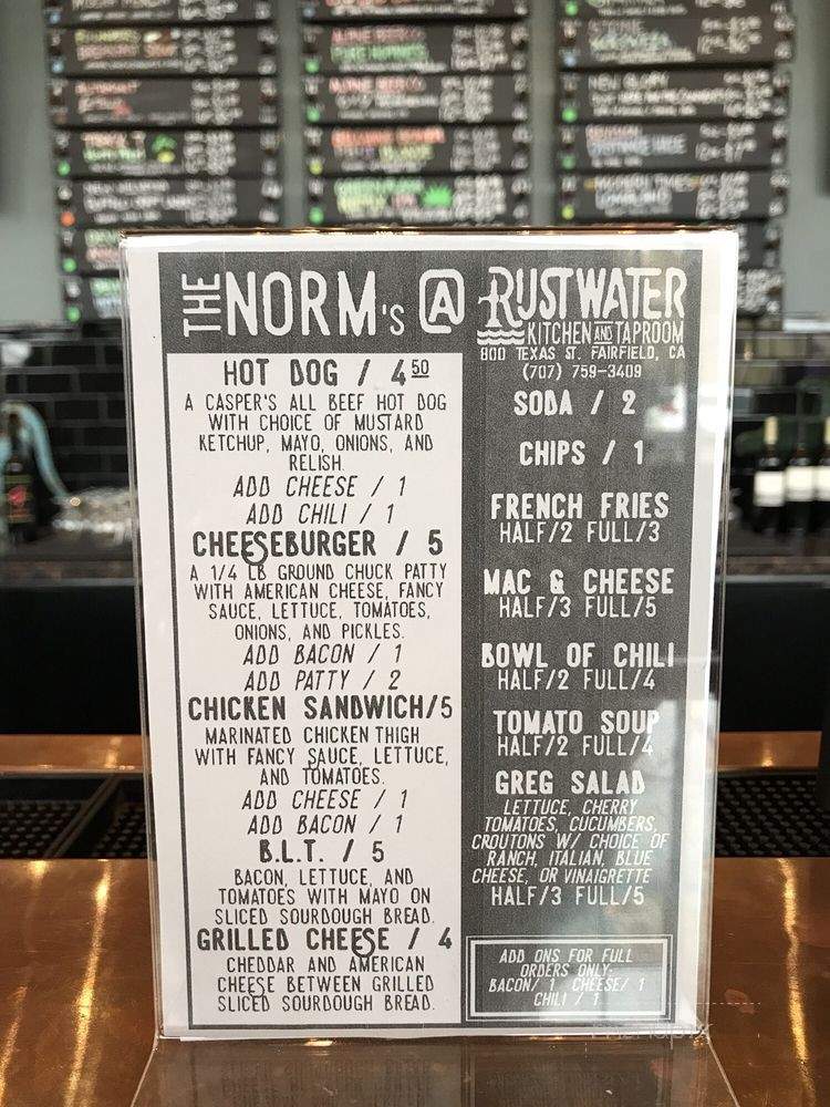 /31133577/Rustwater-Kitchen-and-Taproom-Menu-Fairfield-CA - Fairfield, CA